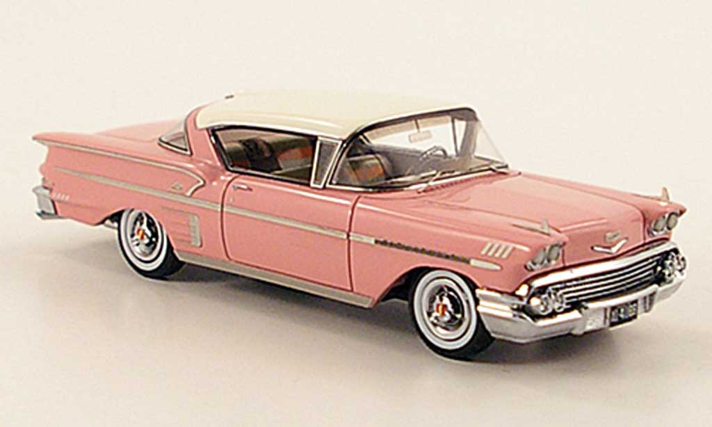 Chevrolet Bel Air 1958 1/43 American Excellence 1958 Impala Hardtop Coupe pink/elfenbein lim.Aufl. 500 modelauto