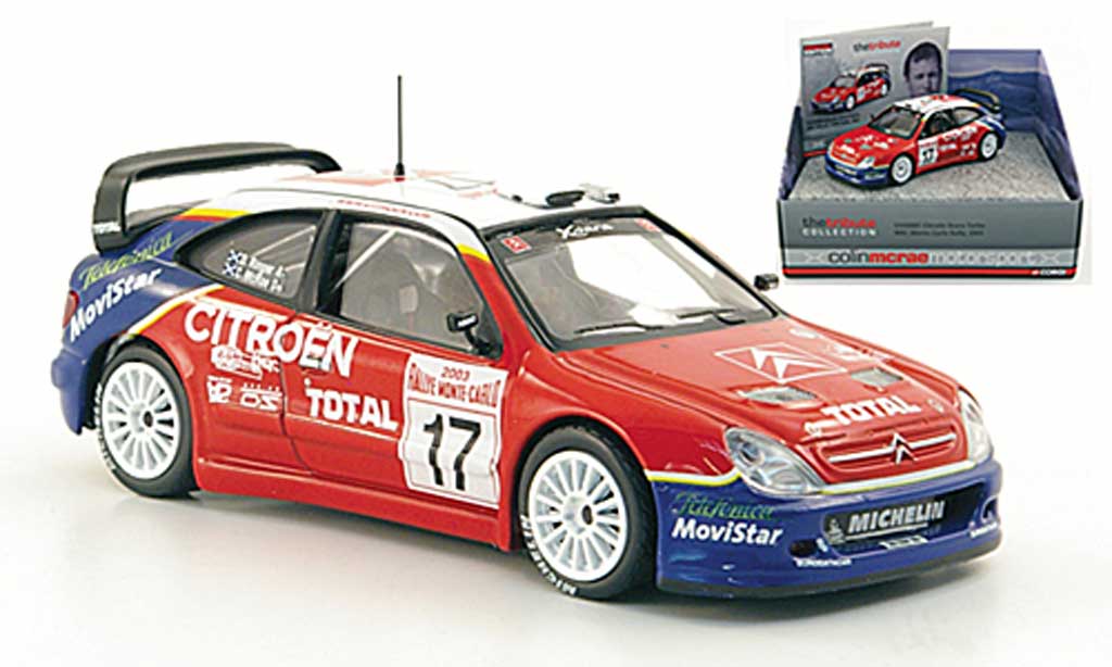 Citroen Xsara WRC 2003 1/43 Vanguards WRC 2003 Turbo No.17 Total McRae/Ringer Rally Monte Carlo modelauto