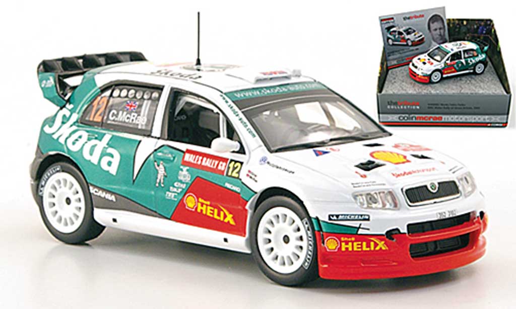Skoda Fabia WRC 1/43 Vanguards WRC Turbo No.12 McRae Wales Rally of Great Britain 2005 modelauto