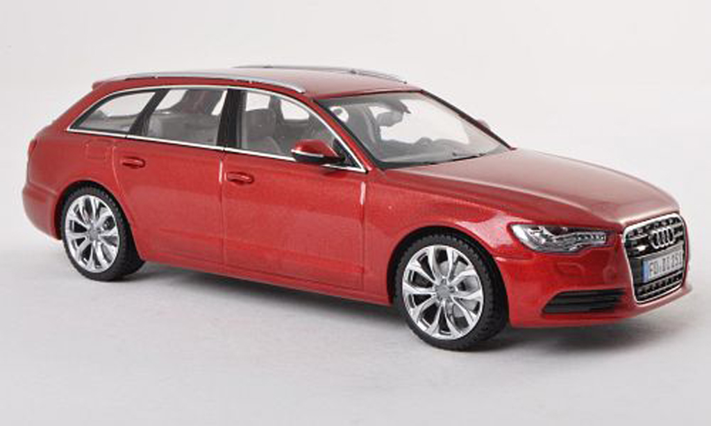 Audi A6 1/43 Schuco Avant (C7) rood modelauto
