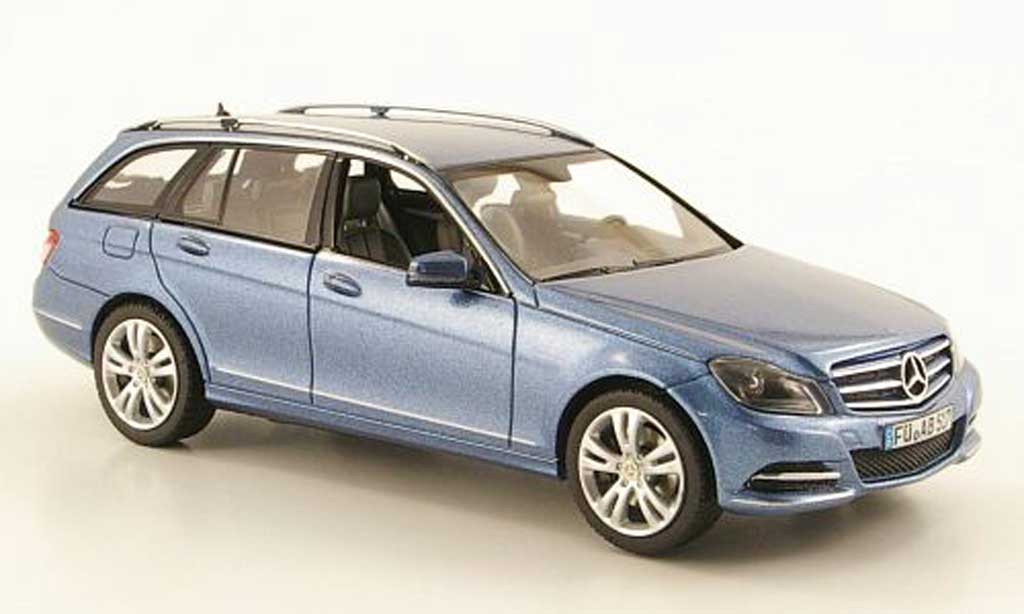 Mercedes Classe C 1/43 Schuco T-Modell (S204) blauw Avantgarde modelauto