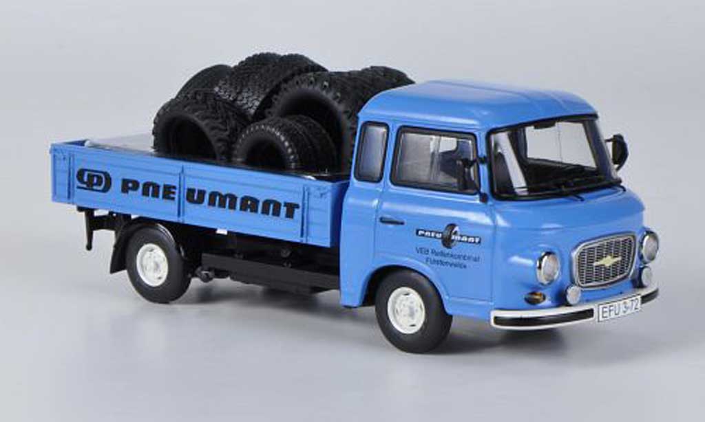 Barkas B 1000 1/43 Schuco Pritsche Pneumant avec Reifenbeladung modelauto