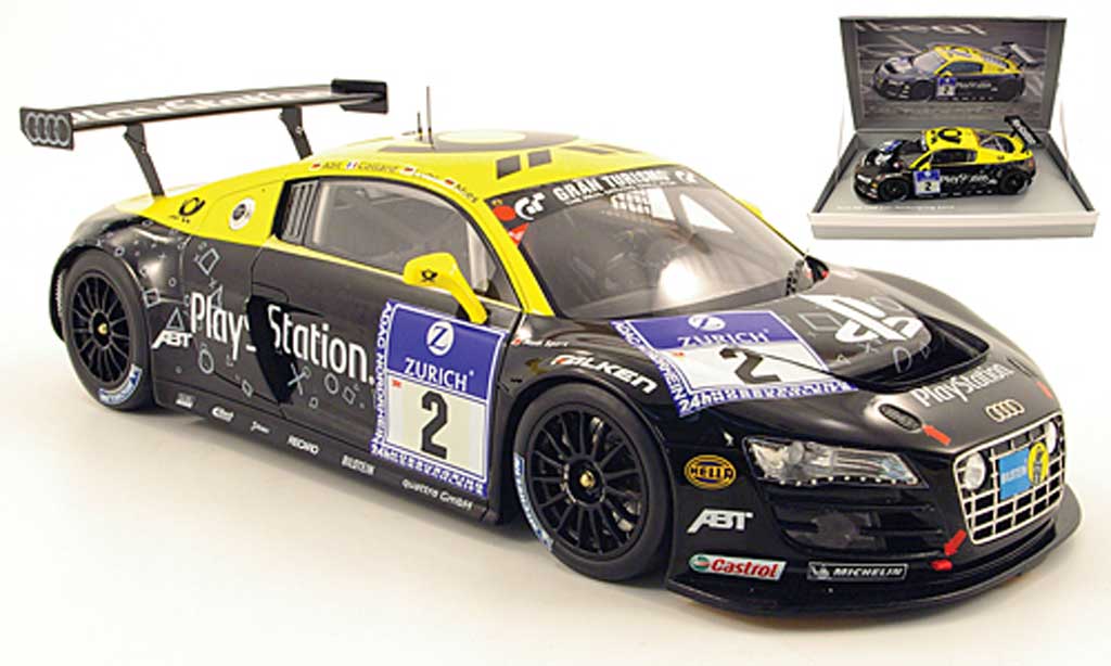 Audi R8 LMS 1/18 Spark LMS no.2 playstation 24h nurburgring 2010 abt / collard / luhr / mies modelauto