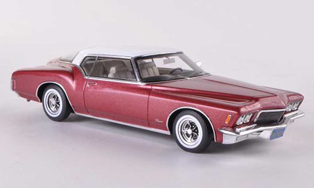 Buick Riviera 1971 1/43 TrueScale Miniatures 1971 rood/wit modelauto