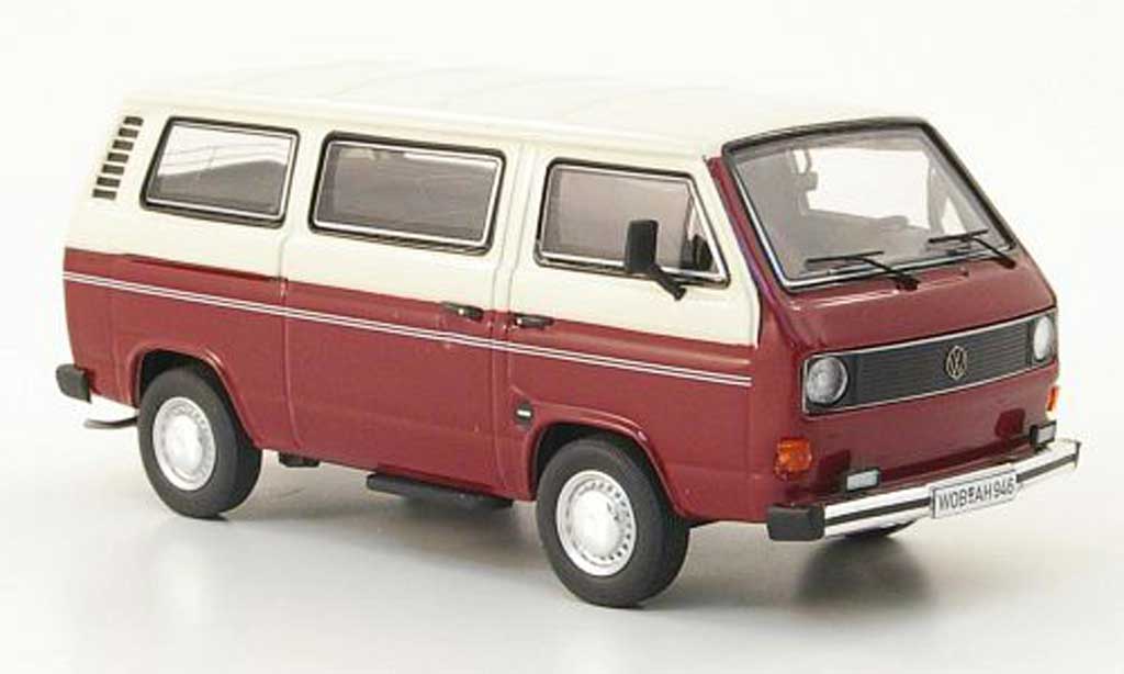 Volkswagen T3 A 1/43 Premium ClassiXXs A a Bus L rood/creme modelauto
