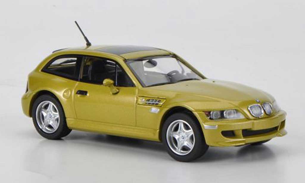Bmw Z3 coupe 1/43 Minichamps coupe M (E36/8) geel 2001 modelauto
