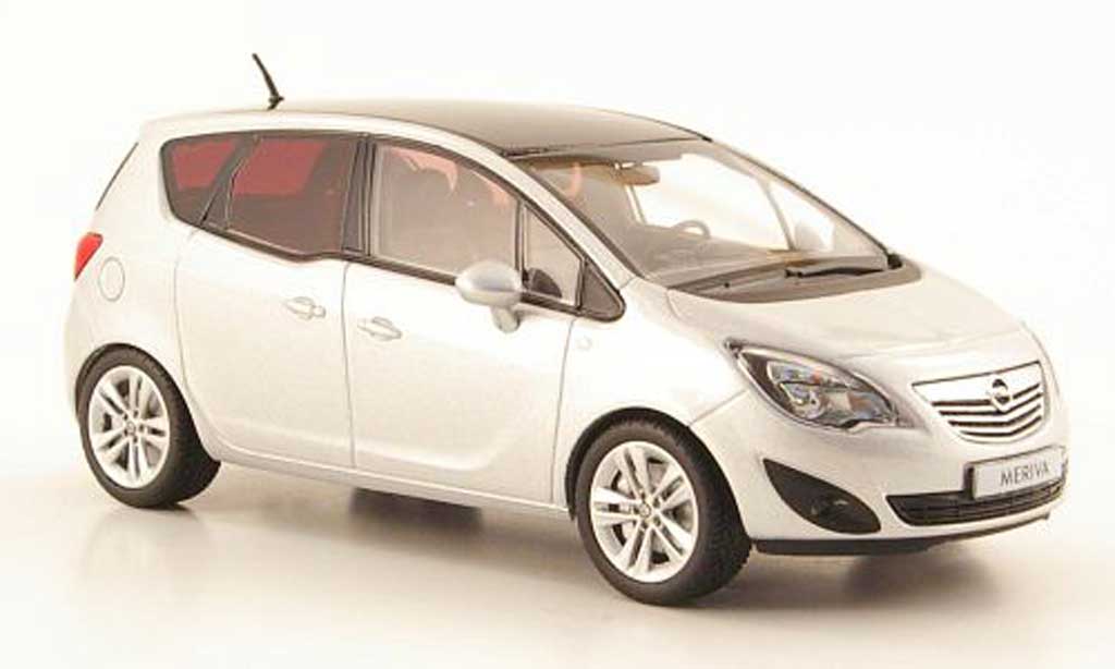 Opel Meriva 1/43 Minichamps grijs 2011 modelauto