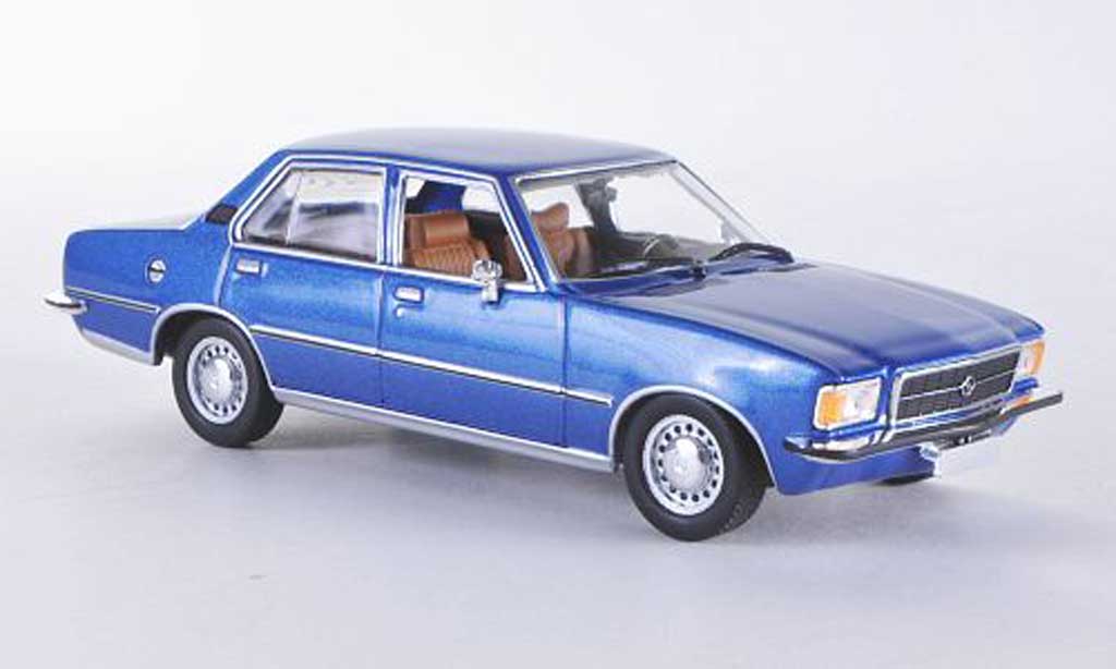 Opel Rekord 1/43 Minichamps D blauw 1975 modelauto