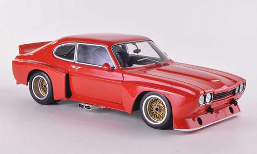 Ford Capri 3100 1/18 Minichamps 3100 3100 rood Plain Body Version 1974 modelauto