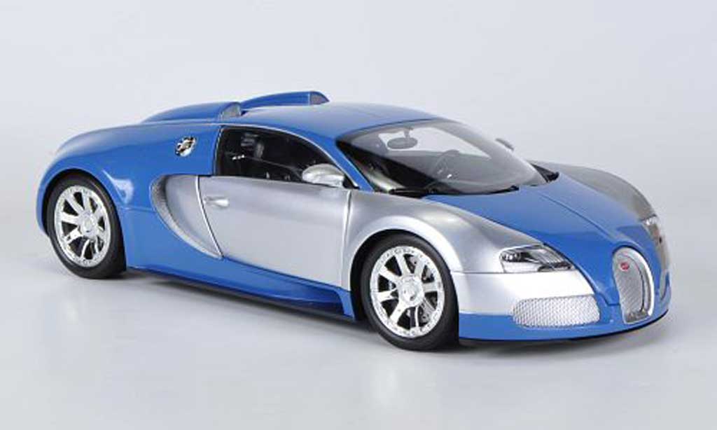 Bugatti Veyron Edition Centenaire 1/18 Minichamps Edition Centenaire chrom/blauw 2009 modelauto