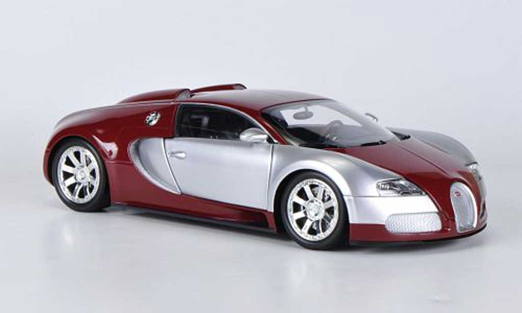 Bugatti Veyron Edition Centenaire 1/18 Minichamps Edition Centenaire chrom/rood 2009 modelauto