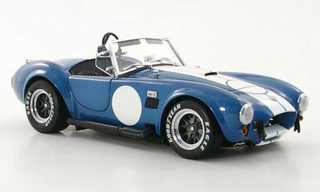 Shelby Ac Cobra 1/18 Kyosho Cobra 427 S/C blauw/wit modelauto