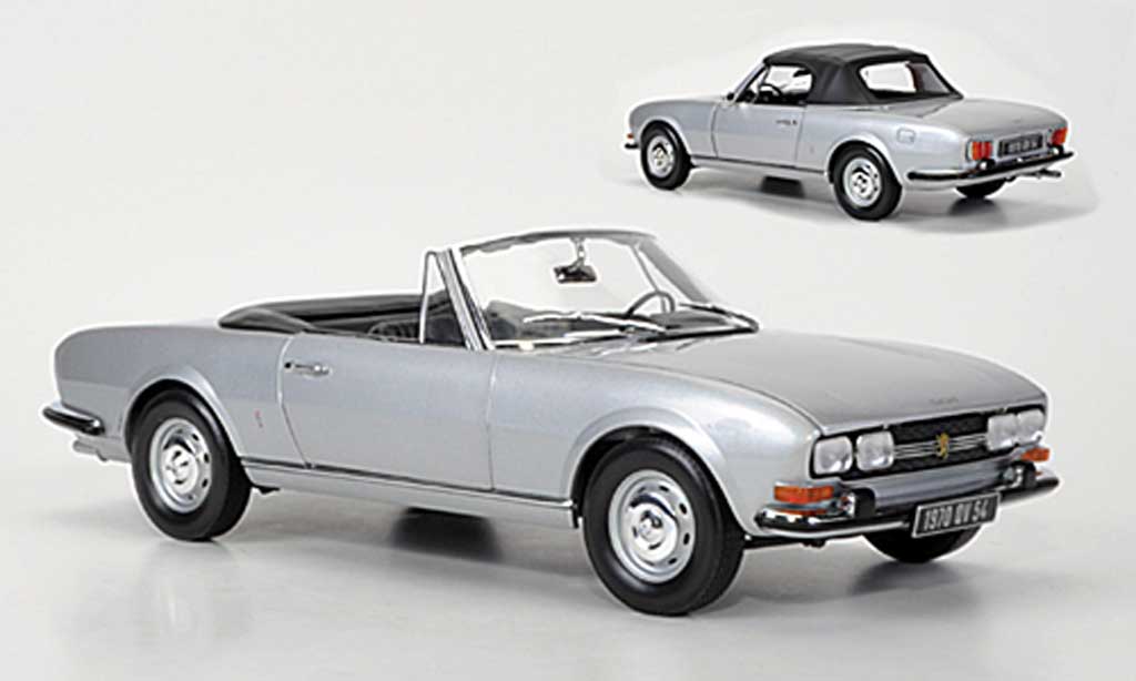 Peugeot 504 Cabriolet 1/18 Norev Cabriolet grijs metallic grijs 1971 modelauto