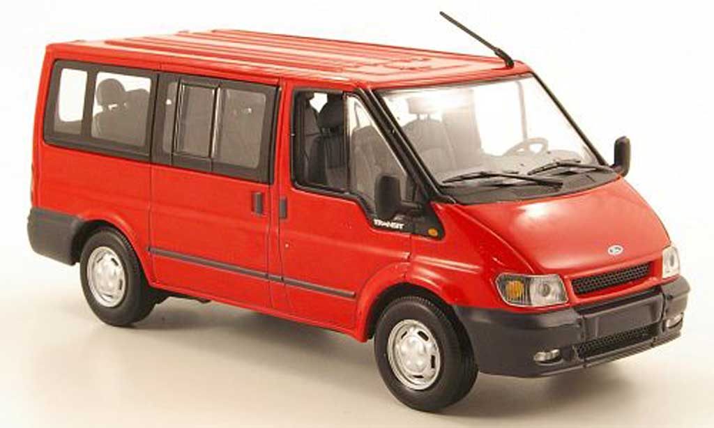Ford Transit 1/43 Minichamps Tourneo rood 2001 modelauto