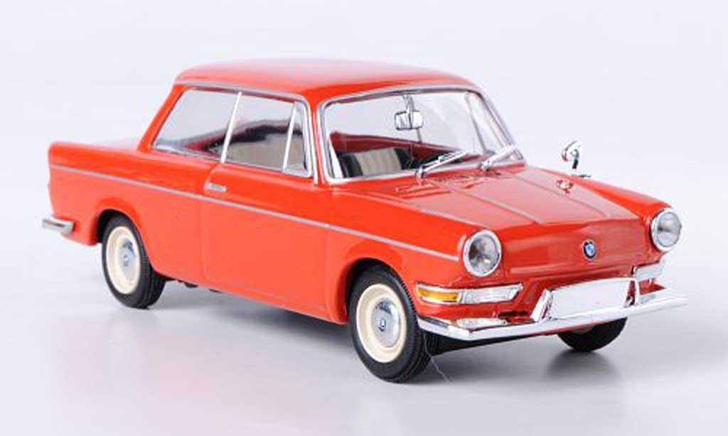 Bmw 700 1/43 Minichamps L rood 1960 modelauto