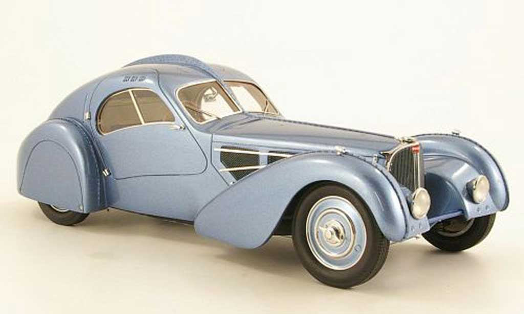 Bugatti 57 SC 1/18 Neo SC Atlantic grijs metallic blauw 1932 modelauto