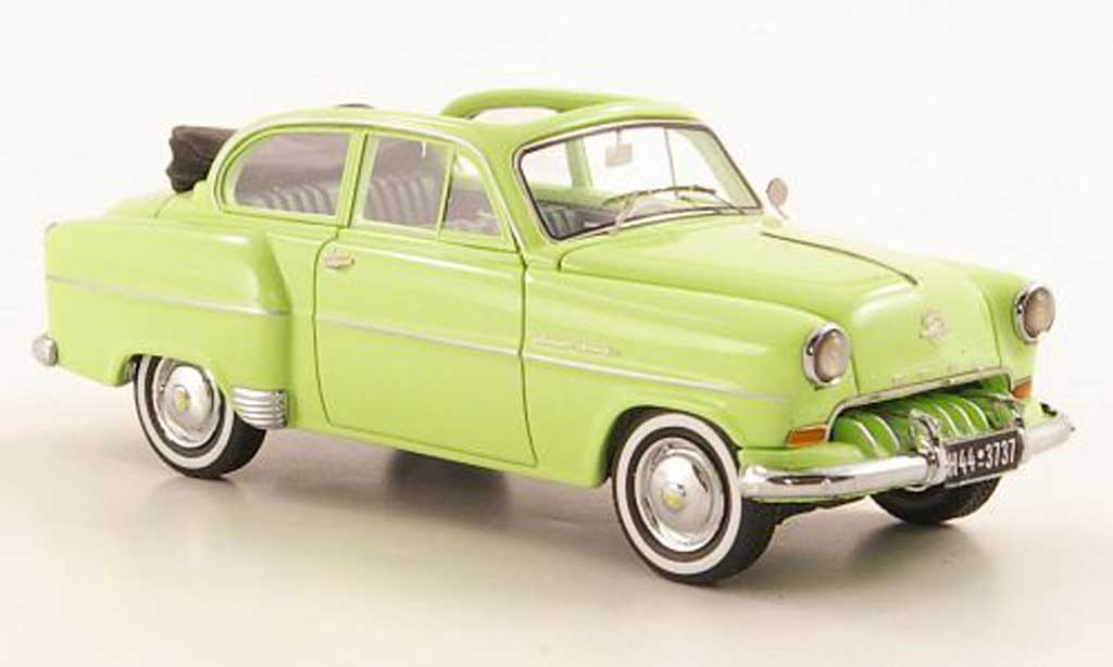 Opel Olympia 1/43 Neo Cabrio-Sedan grun 1954 modelauto