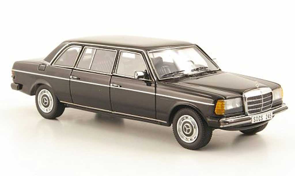 Mercedes 240 1/43 Neo D Lang (V123) zwart W123-Langversion 1978 modelauto