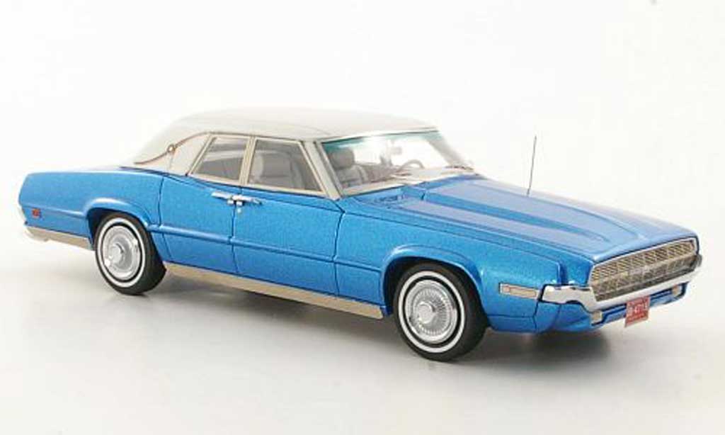 Ford Thunderbird 1969 1/43 Neo 1969 Landau blauw/wit modelauto