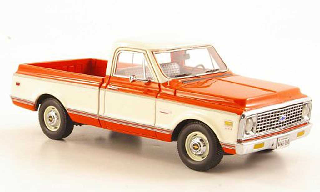 Chevrolet C-10 1/43 Neo oranje/wit 1971 modelauto