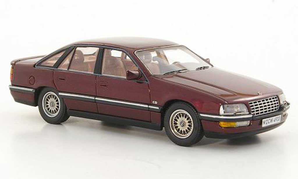 Opel Senator 1/43 Neo B 3.0i 24V rood limited edition 1990 modelauto
