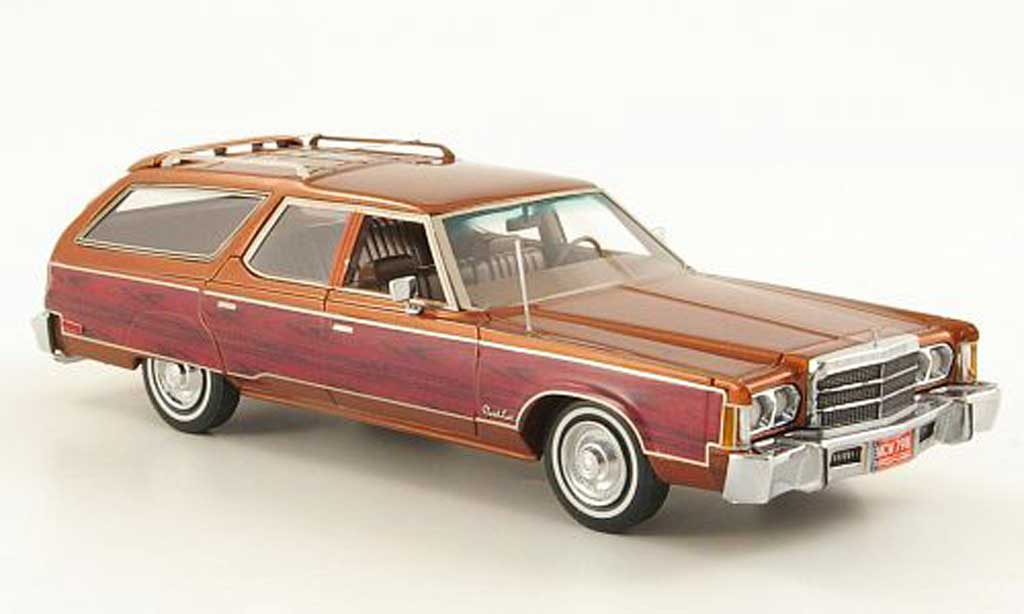Chrysler Town & Country 1/43 American Excellence kupfer/Holzoptik limited edition 1976 modelauto