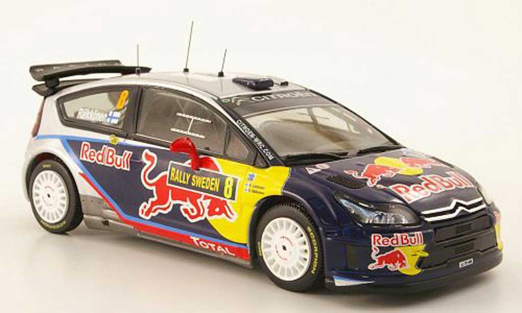 Citroen C4 WRC 2010 1/43 IXO WRC 2010 No.8 Red Bull Rally Schweden modelauto