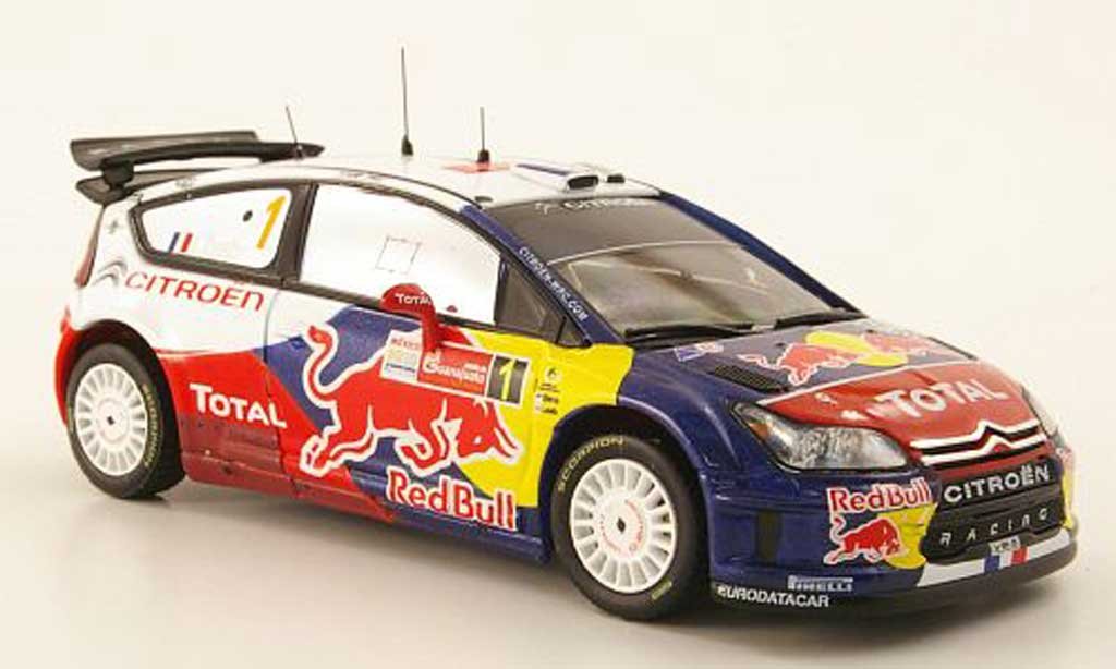 Citroen C4 WRC 2010 1/43 IXO WRC 2010 No.1 Red Bull Rally Mexiko modelauto