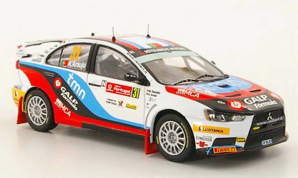 Mitsubishi Lancer Evolution X 1/43 IXO Evolution X No.31 A.Araujo / M.Ramalho Rally Portugal 2010 modelauto