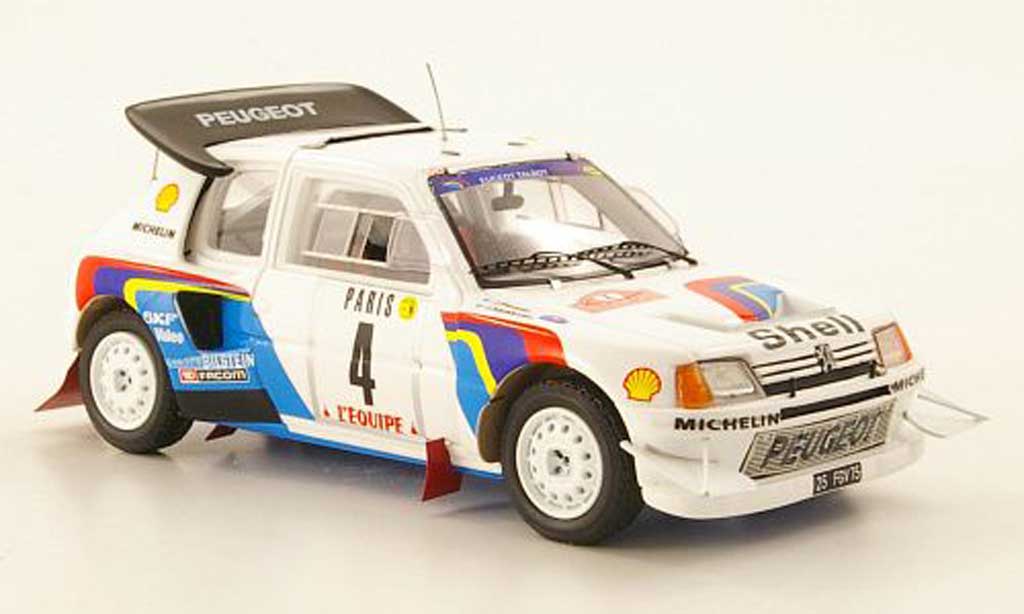 Peugeot 205 Turbo 16 1/43 Spark Turbo 16 T16 Evolution 2 No.4 Monte Carlo Rally 1986 modelauto