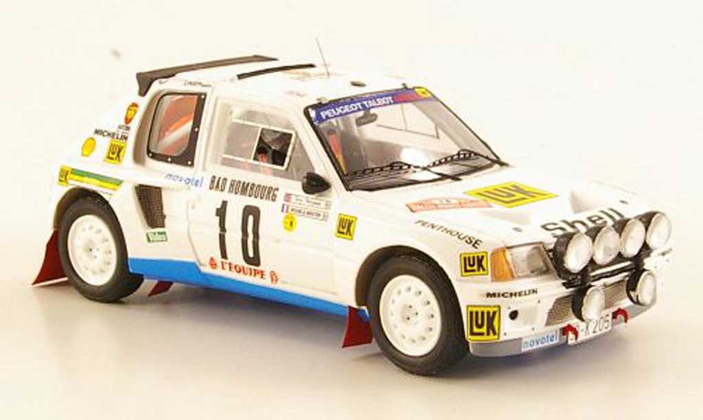 Peugeot 205 Turbo 16 1/43 Spark Turbo 16 T16 No.10 M.Mouton/T.Harryman Rally Monte Carlo 1986 modelauto