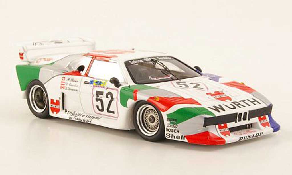 Bmw M1 1981 1/43 Spark 1981 No.52 Wurth 24h Le Mans modelauto