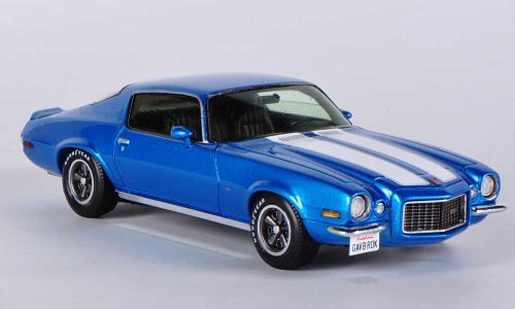 Chevrolet Camaro Z28 1/43 Spark Z28 blauw/wit 1970 modelauto