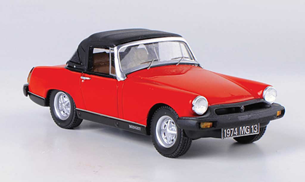 MG Midget 1974 1/43 Spark 1974 1500 rood/zwart modelauto