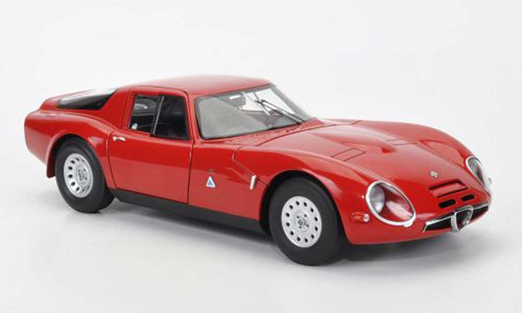 Alfa Romeo TZ2 1/18 Autoart rood 1965 modelauto