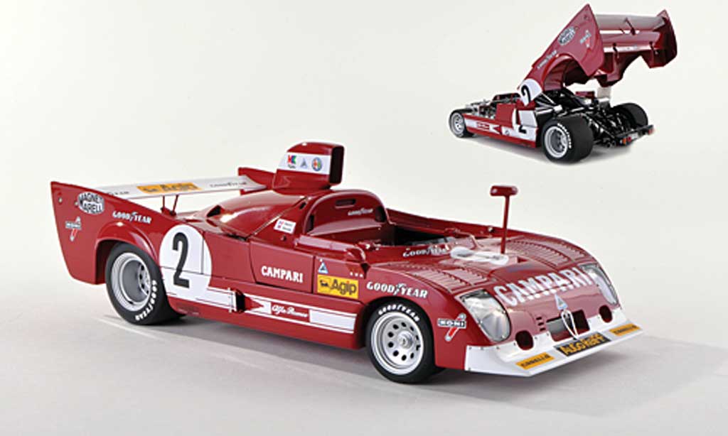 Alfa Romeo 33.3 1975 1/43 Autoart 1975 TT 12 No.2 Campari 1000km Spa Francorchamps Pescarolo/Bell modelauto