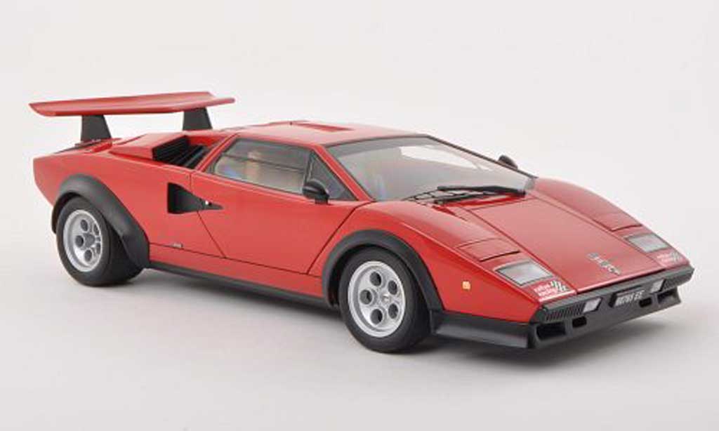 Lamborghini Countach LP 500 1/18 Autoart LP 500 S Walter Wolf Edition rood 1975 modelauto