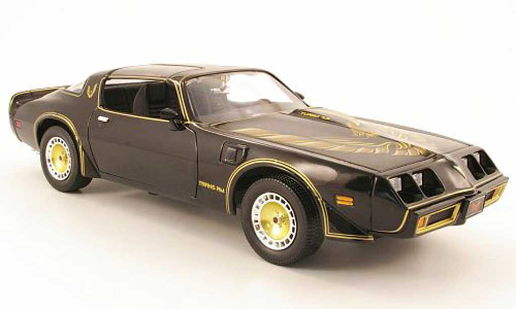 Pontiac Trans Am 1/18 Greenlight zwart/or smokey and the bandit ii 1980 modelauto
