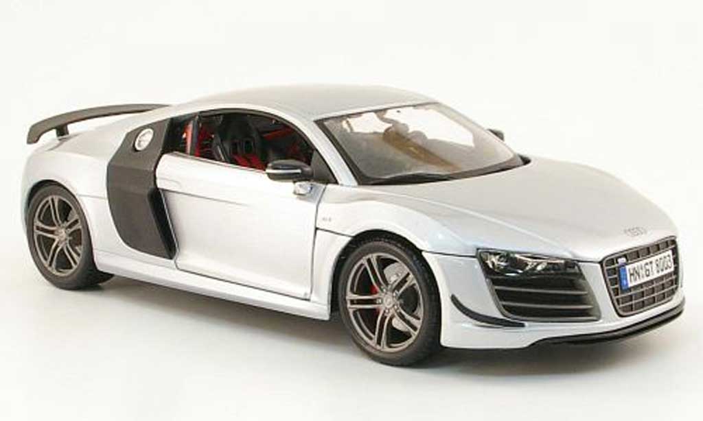 Audi R8 GT 1/18 Maisto GT grijs/carbon modelauto