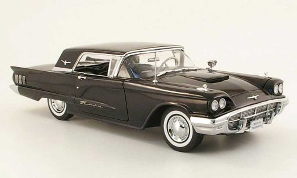 Ford Thunderbird 1960 1/18 Sun Star 1960 Hardtop zwart modelauto