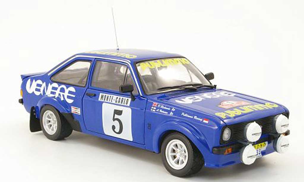 Ford Escort MK2 1/18 Sun Star MK2 rs 1800 no.5 publimmo rallye monte carlo 1980 a.vatanen / d.richards modelauto
