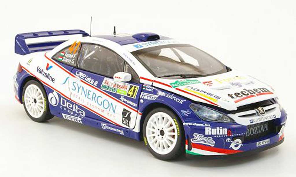 Peugeot 307 WRC 1/18 Sun Star WRC no.41 synergon rallye bulgarien 2010 f.turan / g.zsiros modelauto