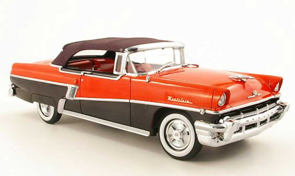 Mercury Montclair 1/18 Sun Star cabriolet rood/zwart geschlossen 1956 modelauto