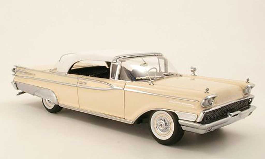 Mercury Parklane 1/18 Sun Star Cabriolet beige/wit 1959 modelauto