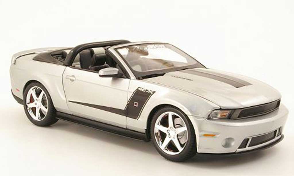 Ford Mustang 2010 1/18 Maisto 2010 roush 427r cabriolet grijs metallic/zwart modelauto
