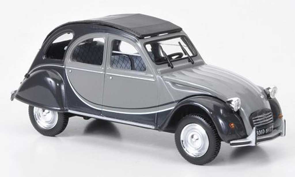 Citroen 2CV 1/43 Norev Charleston grijs/grijs 1982 modelauto