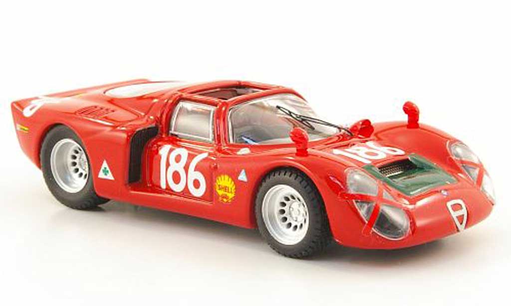 Alfa Romeo 33.2 1968 1/43 Best 1968 Spyder No.186 Giunti/Galli Targa Florio modelauto