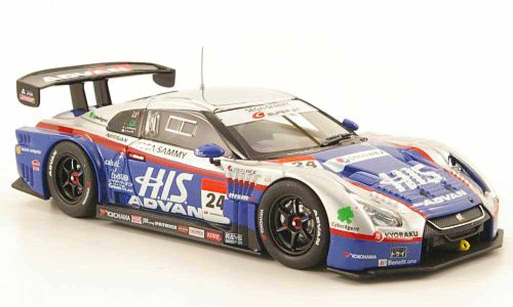 Nissan Skyline 1/43 Ebbro GT-R No.24 Advan Super GT500 Fuji 2010 modelauto