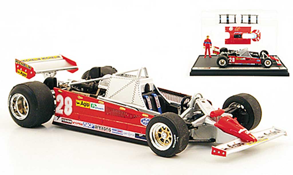 Ferrari 126 1981 1/43 Brumm 1981 CK Turbo No.28 D.Pironi GP Monaco modelauto