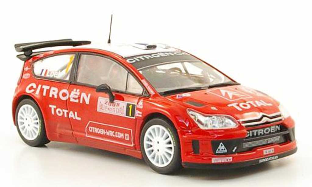 Citroen C4 WRC 2008 1/43 Hachette WRC 2008 No.1 Total Rally Monte Carlo modelauto